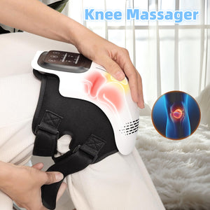 Revolutionary Electric Knee Massager with Infrared Heating and Vibration for Ultimate Pain Relief – Rechargeable and Intelligent Home Use